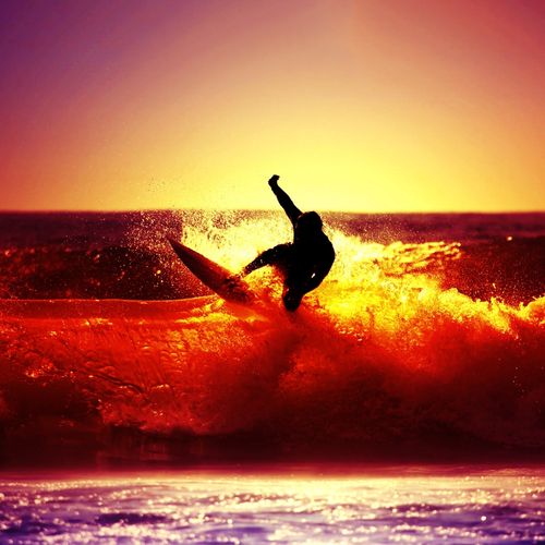 Blackberry iPad Sunset Surfing Screensaver For Kindle3 And Dx