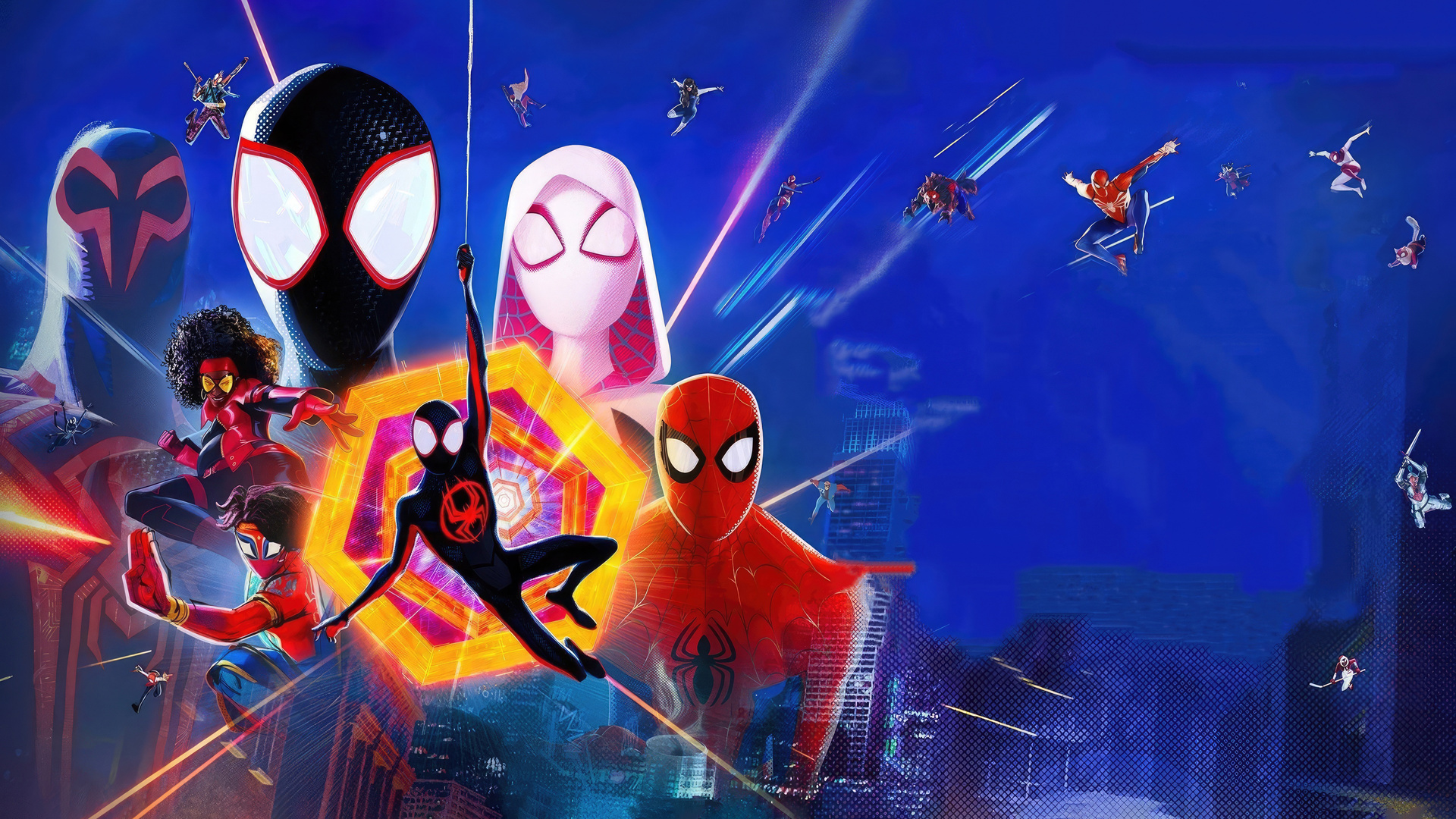 Spider Man Across The Verse 4k Laptop Full HD 1080p Wallpaper Image