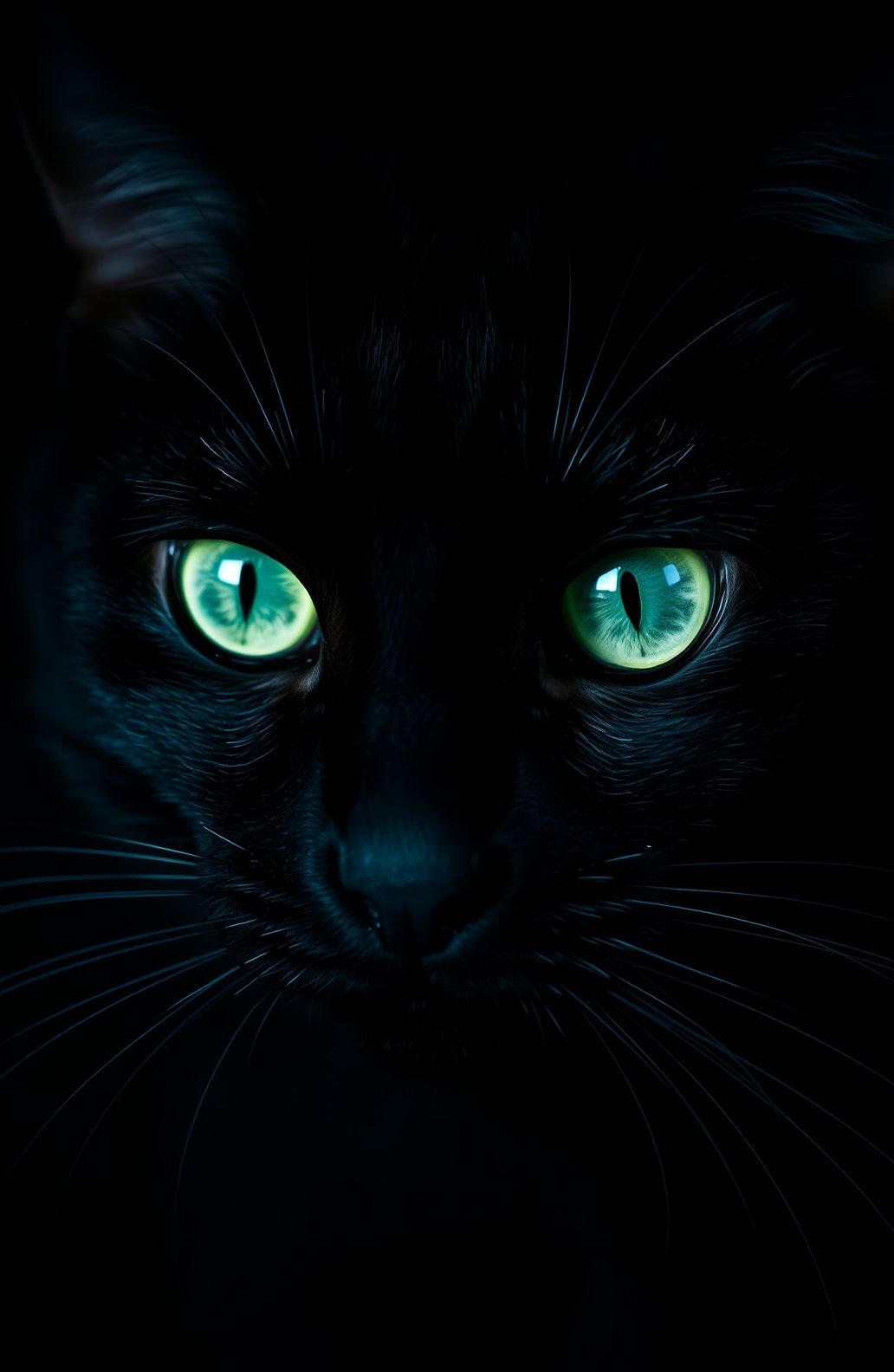 Black Cat Eyes Wallpaper