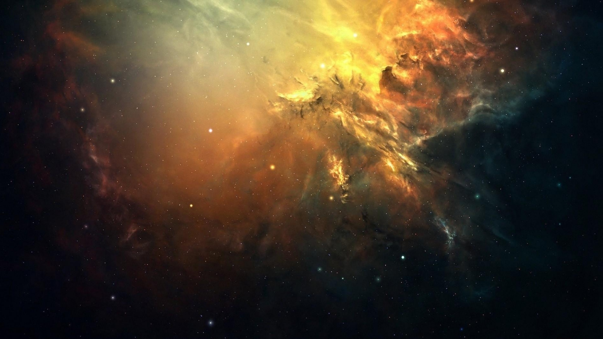 Wallpaper Galaxy Space Light Stars Nebula Full HD 1080p