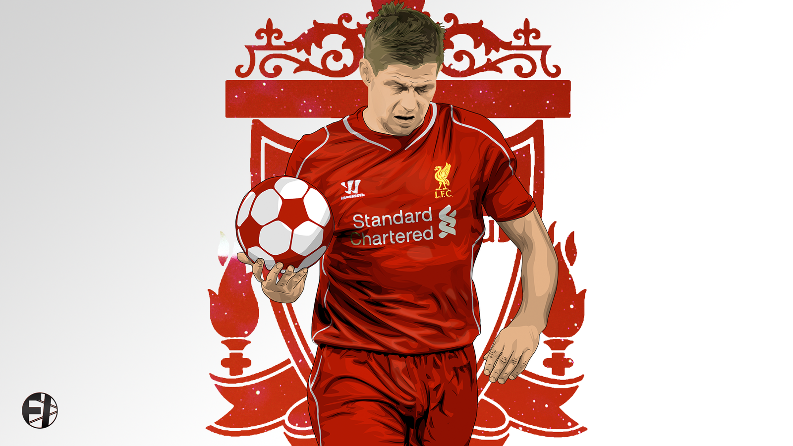 Steven Gerrard Vector By Fimgraphic