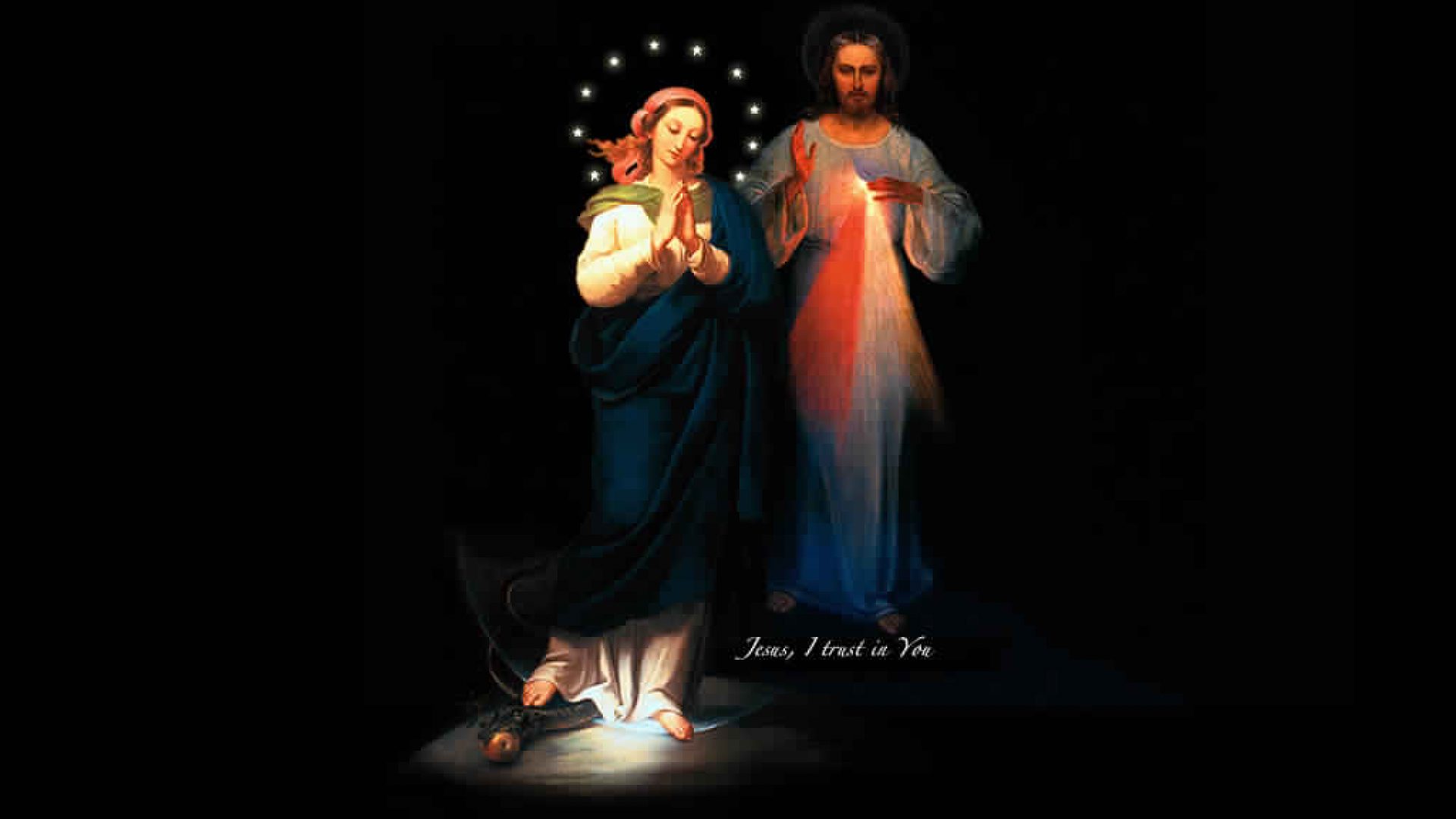 Jesus And Mother Mary HD 3d Image Christian