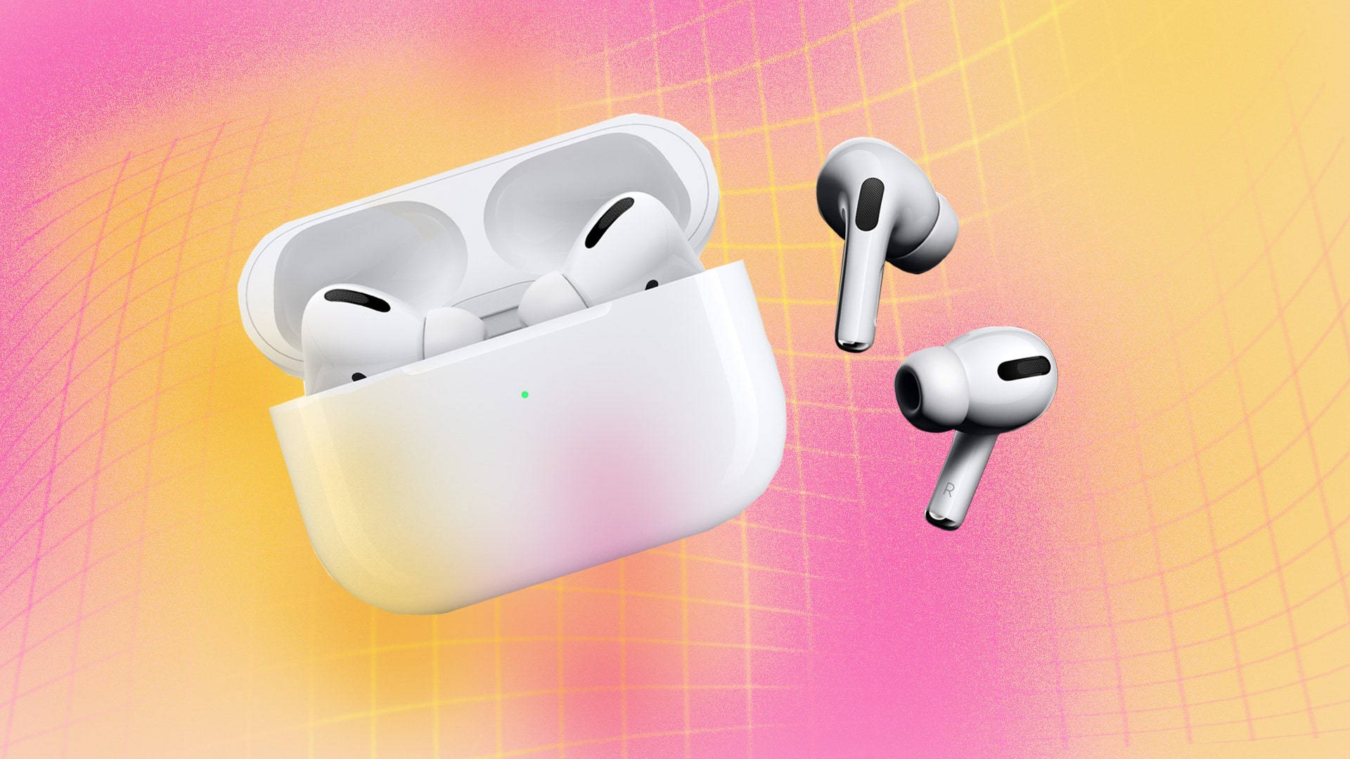 Apple Airpods In Tropical Y7omxiz24prpuit9 Wallpaper