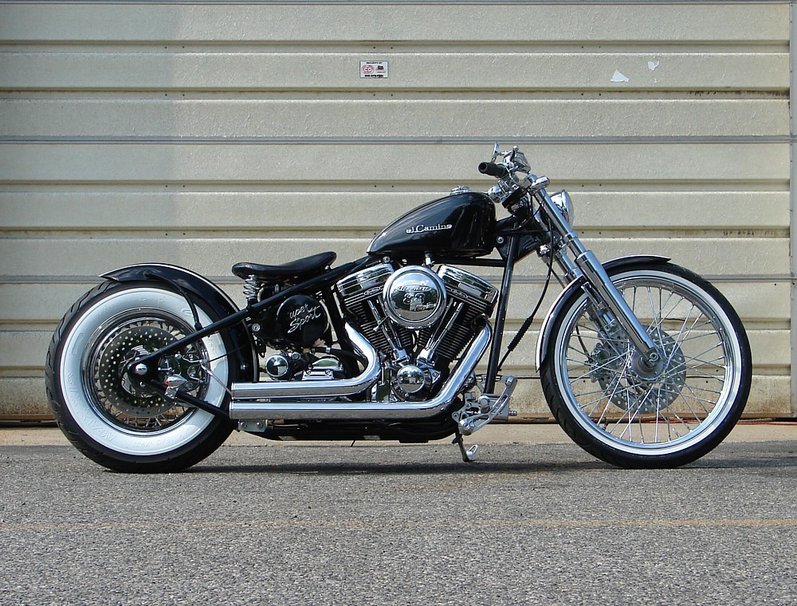 Hardtail Harley Davidson Bobber Vektorgrafik