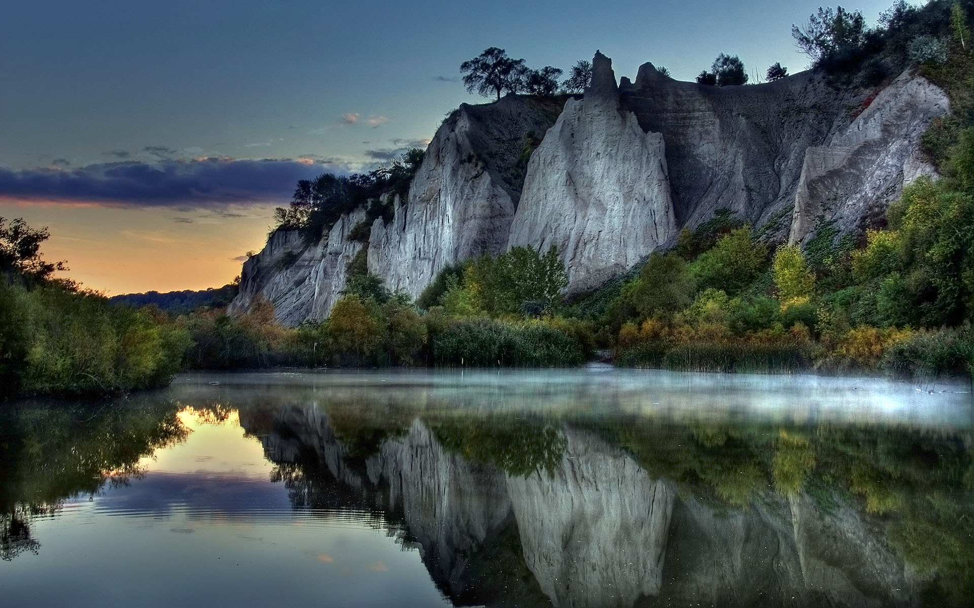 Cliff reflection wallpapers Cliff reflection stock photos