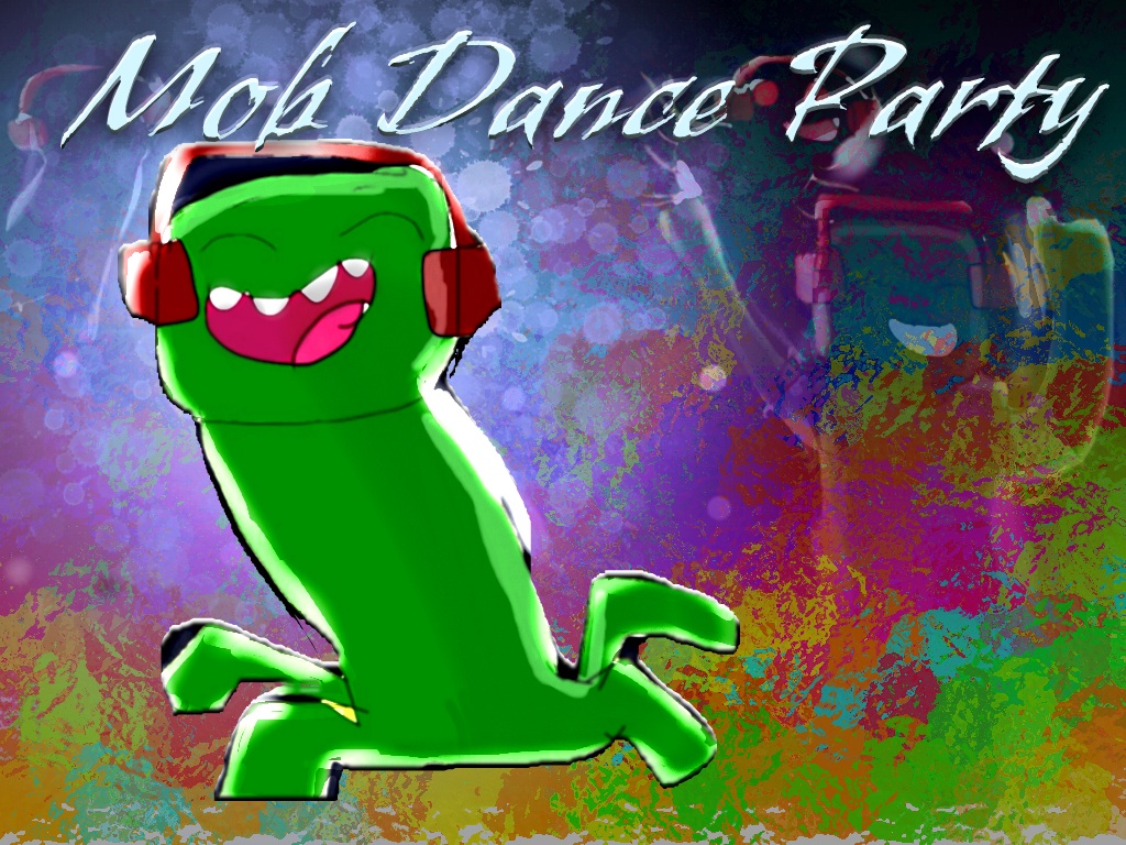 Minecraft Mob Dance Party Wallpaper By Bugaloo2000