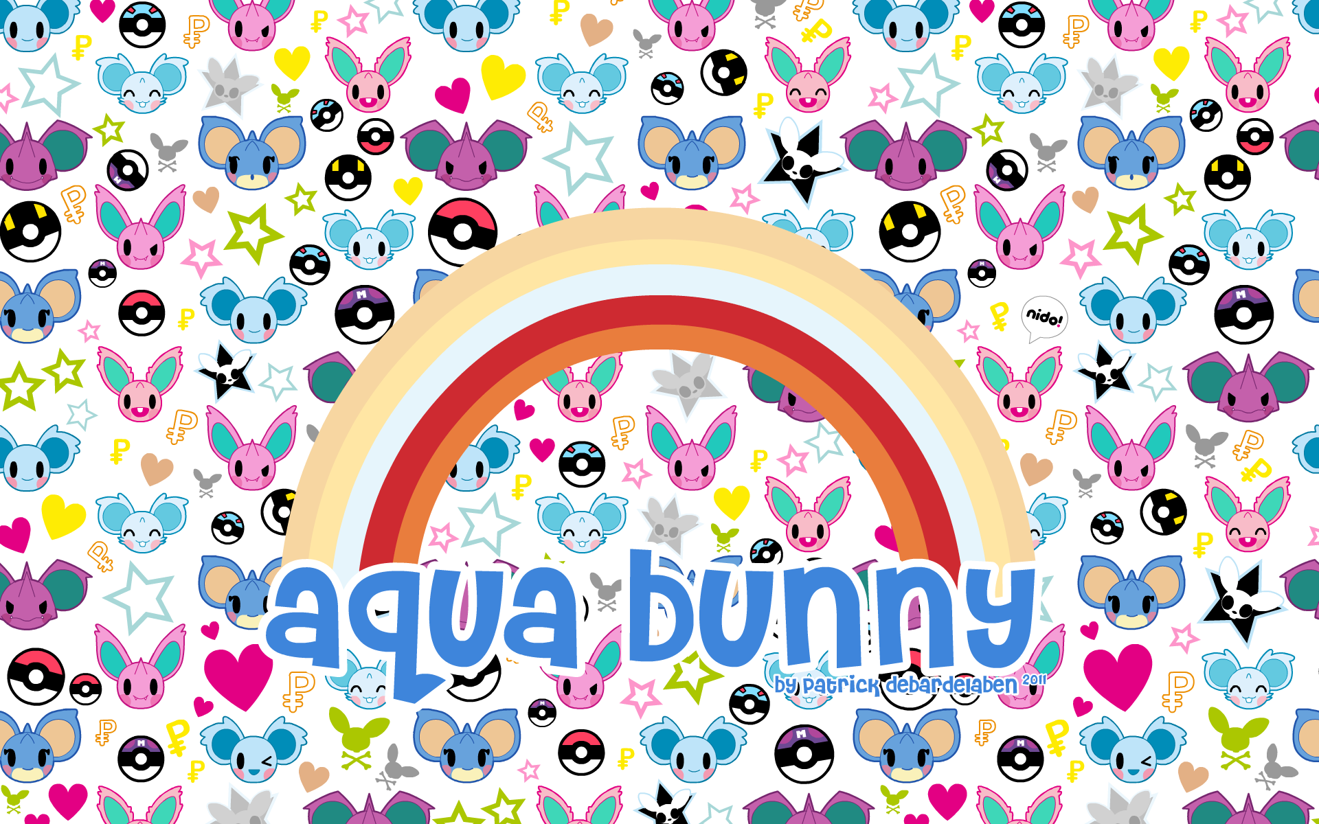 Nidorina S Aqua Bunny Wallpaper