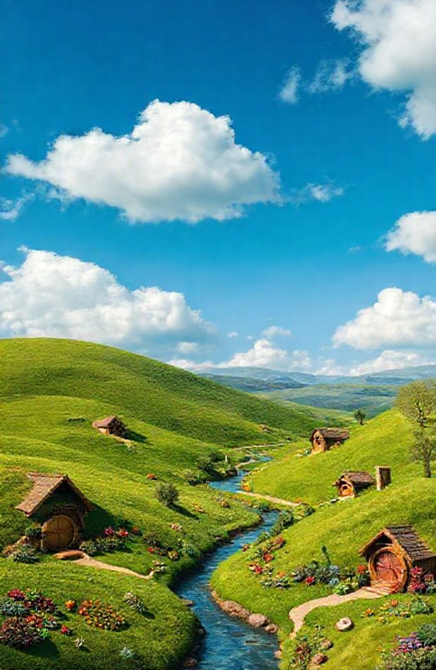 The Hobbit Shire Wallpaper