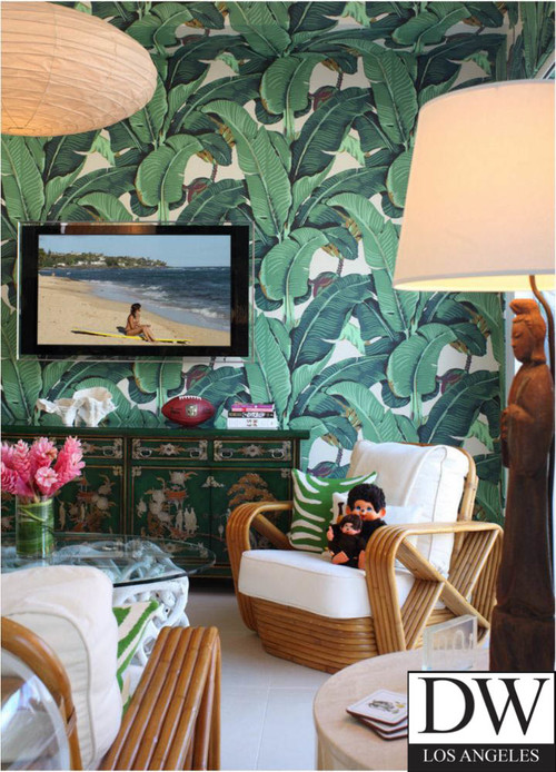 Photo by Designer Wallcoverings   Browse beach style living room