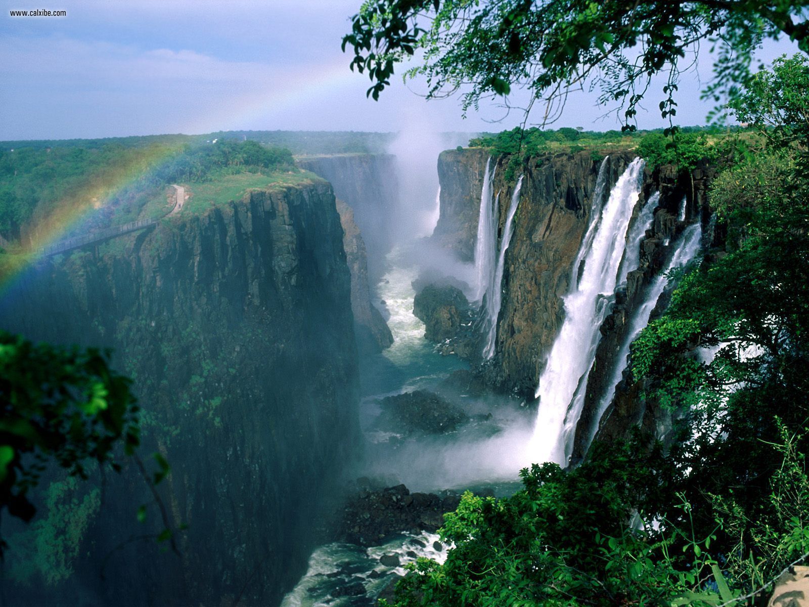 Nature Victoria Falls Zimbabwe Africa Desktop Wallpaper Nr