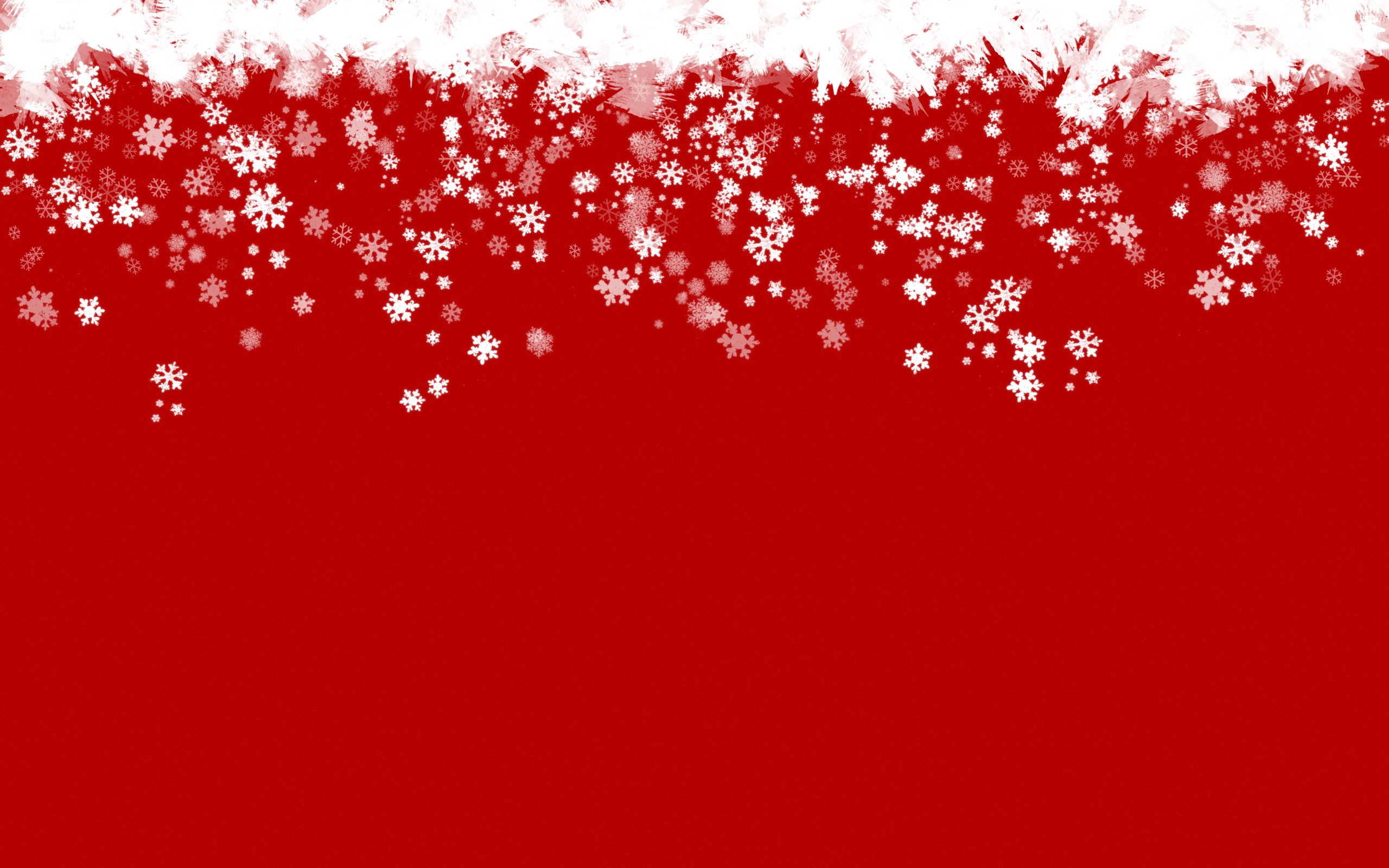 Red Snowflake Wallpaper