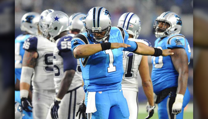 Cam Newton Doing The Dab During Thursday S Thanksgiving Day Game