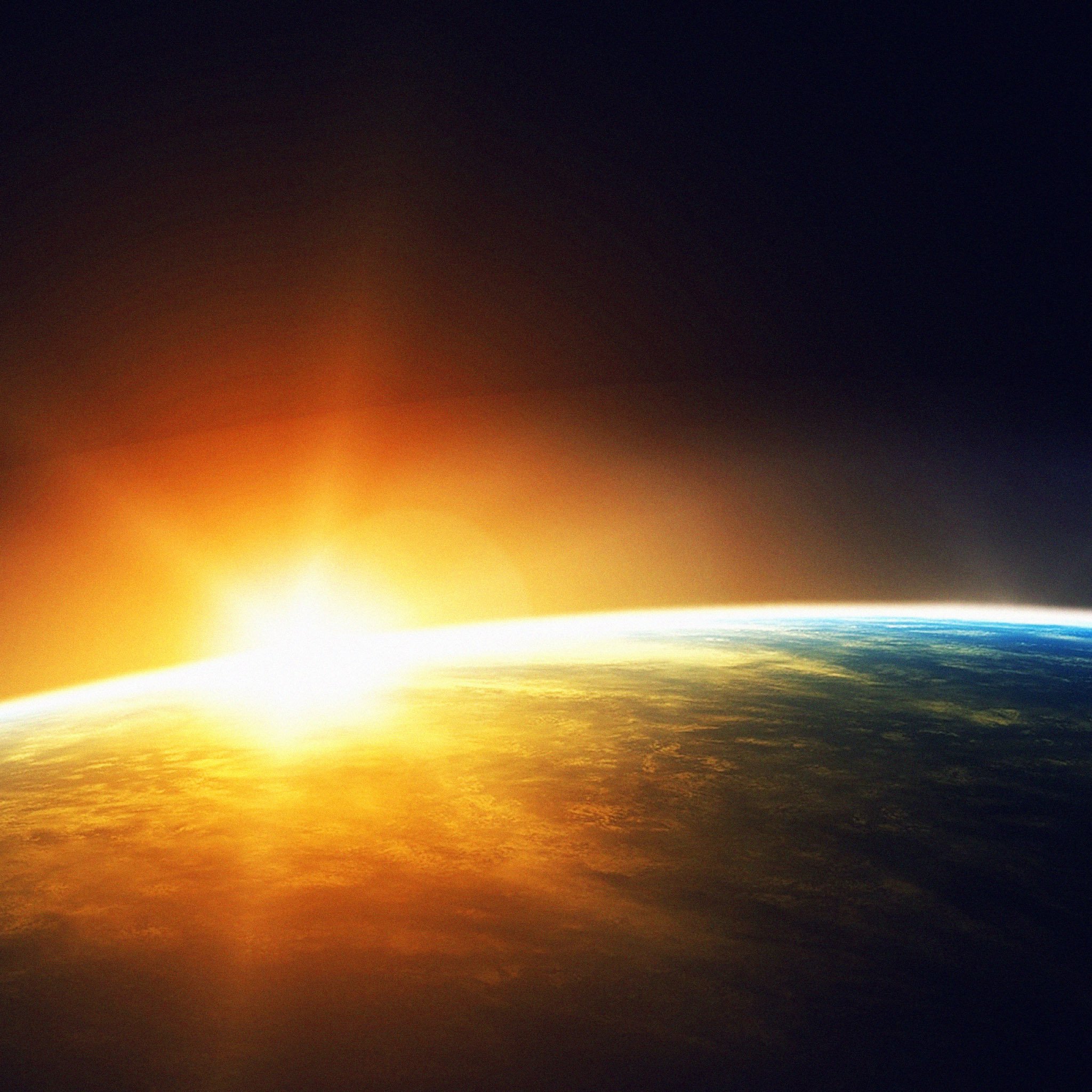 ios7 Earth Rise Parallax Hd Iphone Ipad Wallpaper