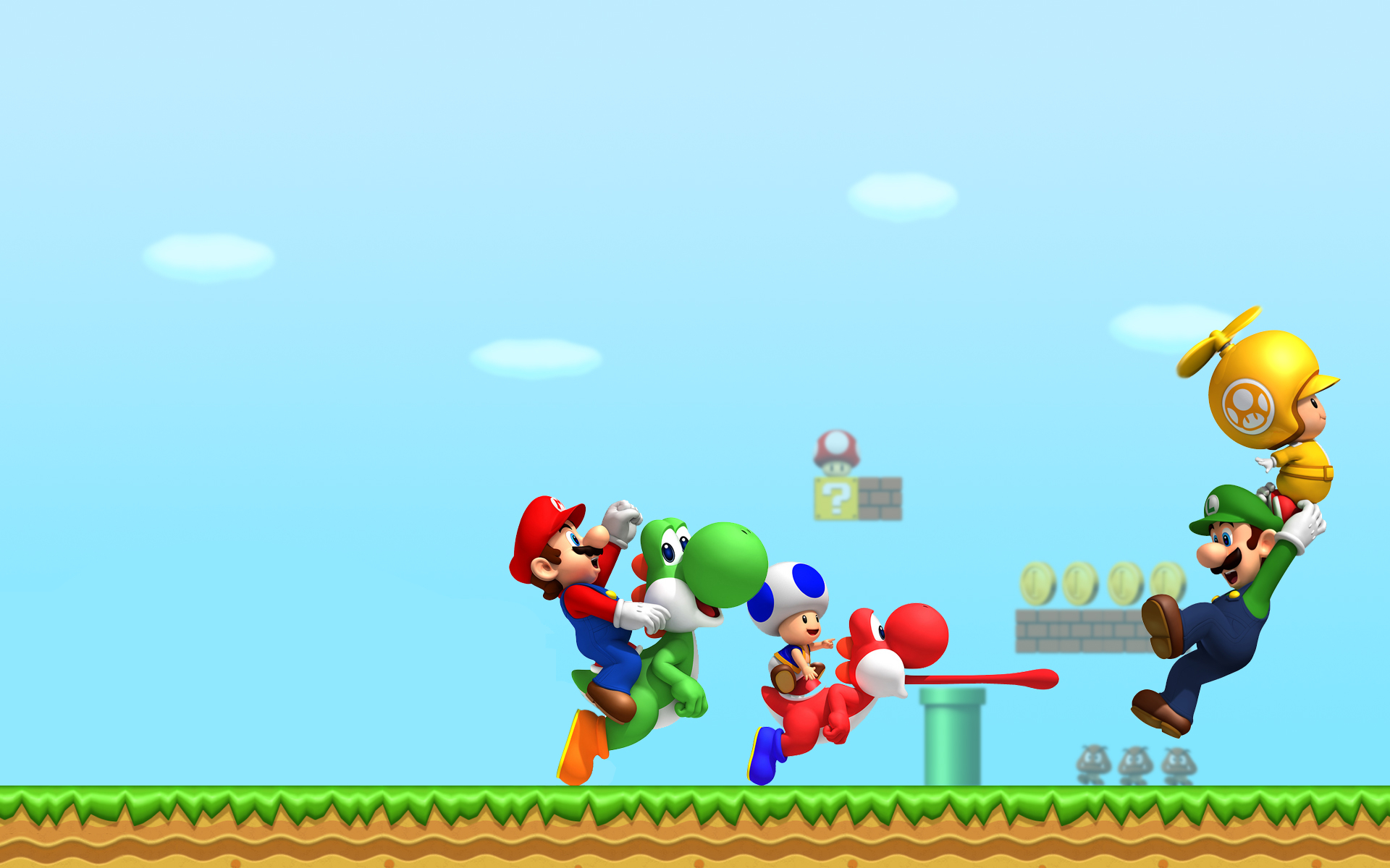 Super Mario HD Backgrounds