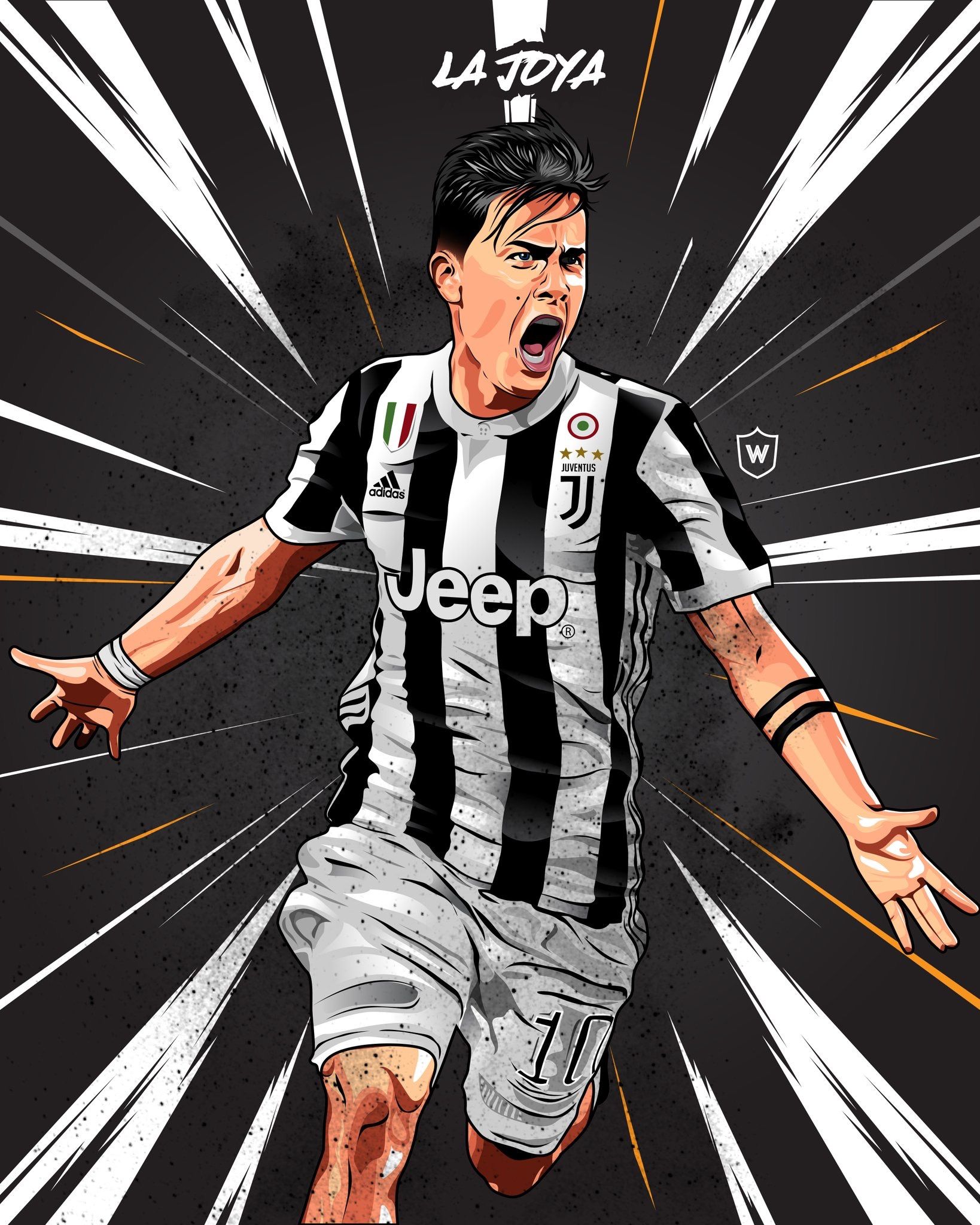 Animation Paulo Dybala Football Juventus Wallpaper