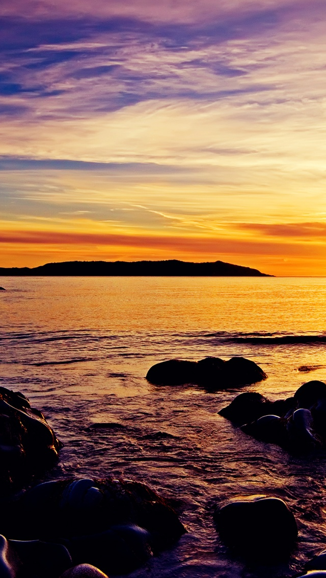 Sunrise Beach iPhone 5s Wallpaper iPad