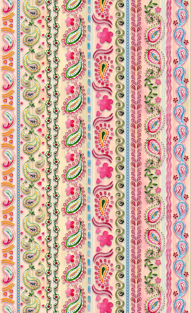Colorful Paisley Wallpaper
