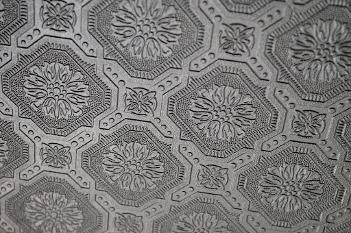 Paintable Wallpaper On The Ceiling To Look Like Tin