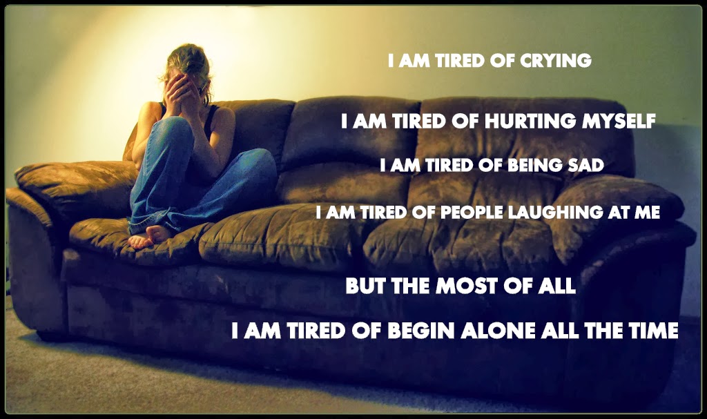 sad girl alone crying quotes