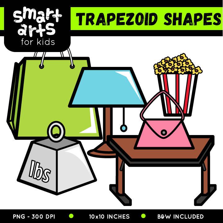 Trapezoid Shapes Clip Art Smart For Kids