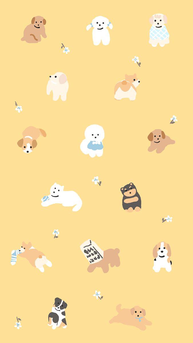 Wallpaper iPhone Cute Dog