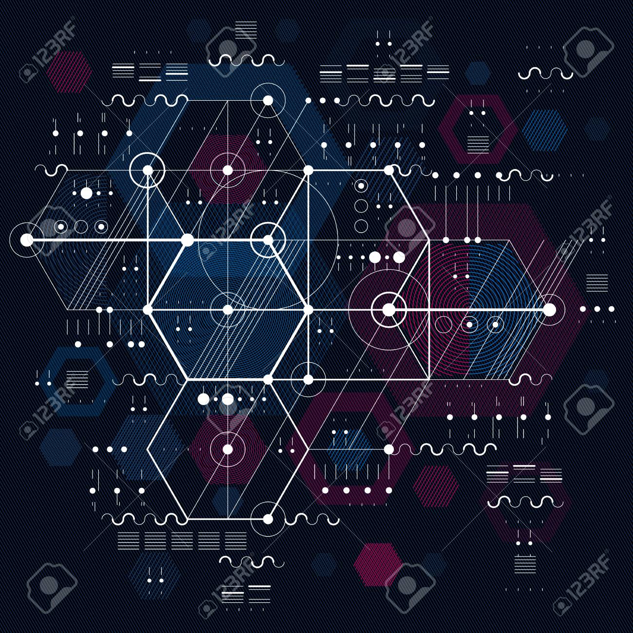 Future Technology Vector Drawing Industrial Wallpaper Graphic