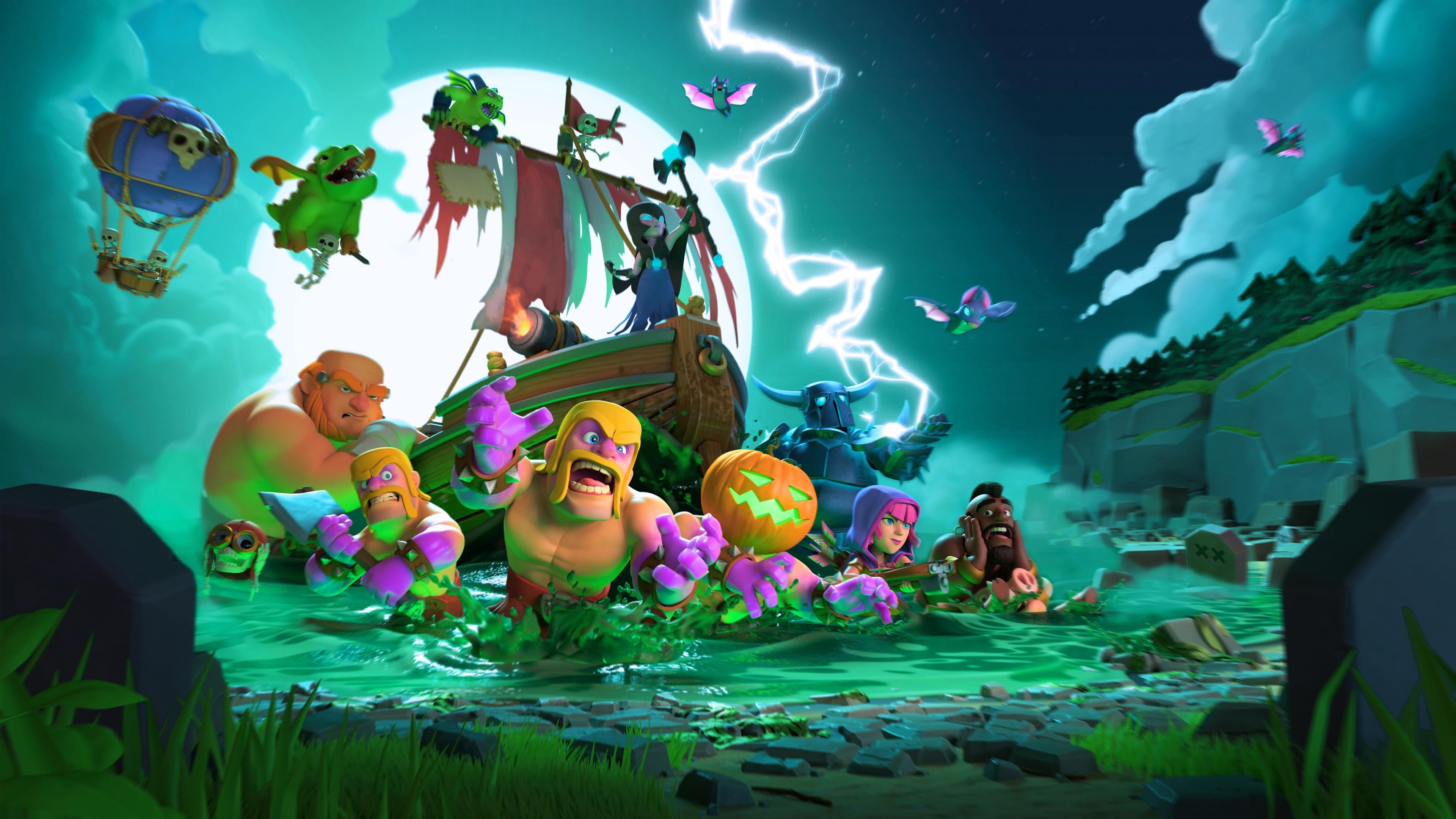 Clash Of S Supercell Games HD 4k Halloween Barbarian