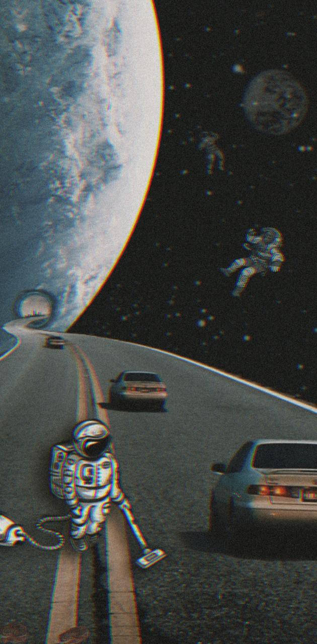 Retro Space Wallpaper