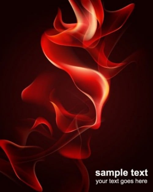 Red fire flame abstract background Vector Free Download