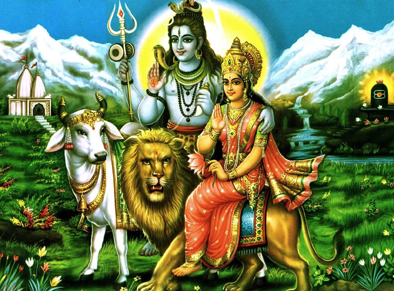 Lord Shiva Parvati Hindu God Wallpaper