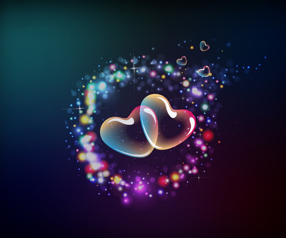 Download animated 3D heart mobile wallpapers for tablets 960x800