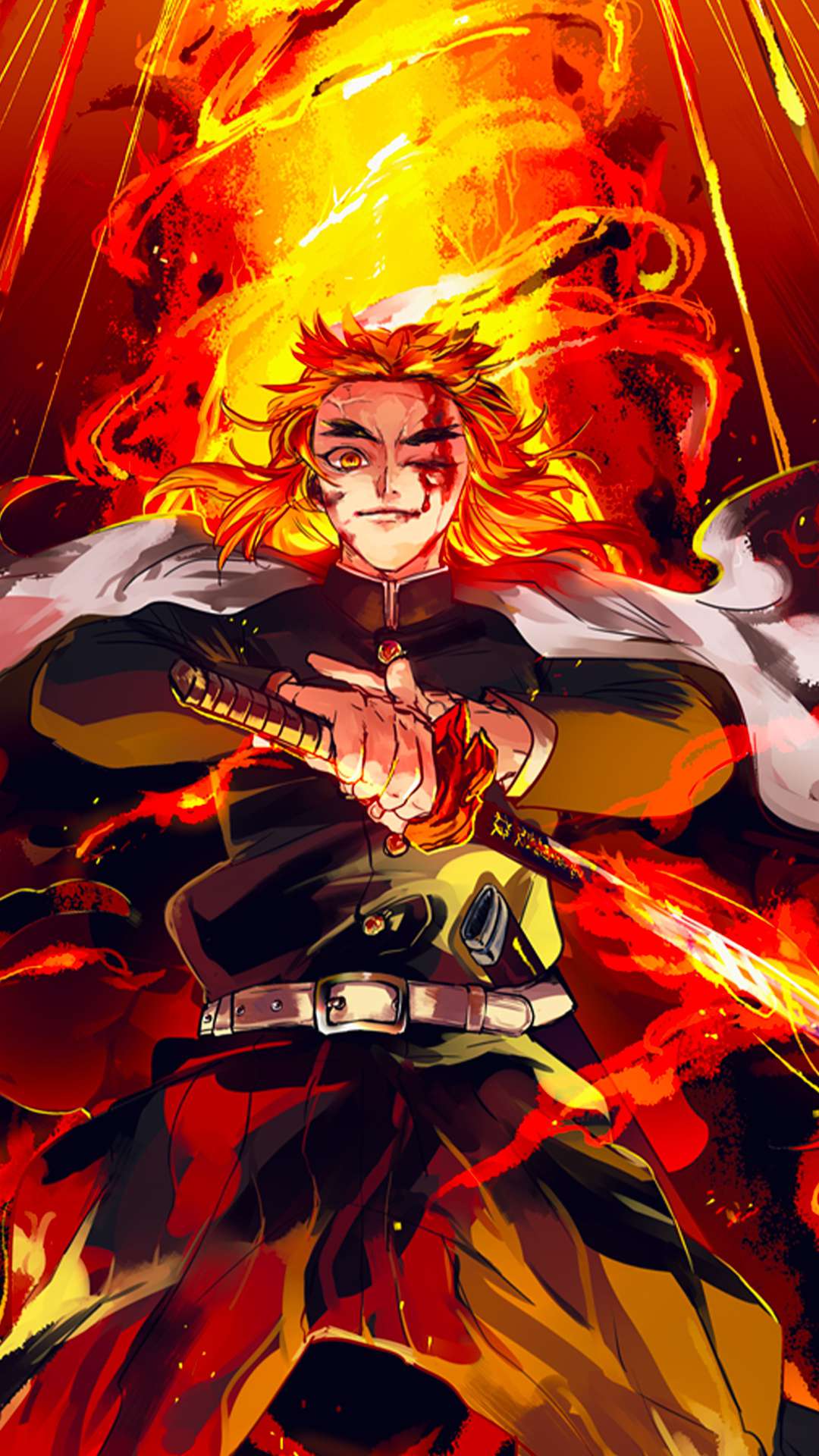 Rengoku Wallpaper For iPhone And Android By Crystal Brown