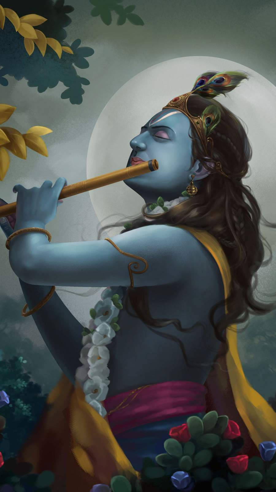 Krishna iPhone Wallpaper