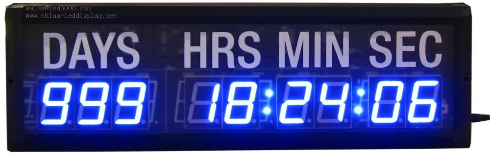 Day Hours Minutes And Seconds Led Countdown Clock Timer Wall