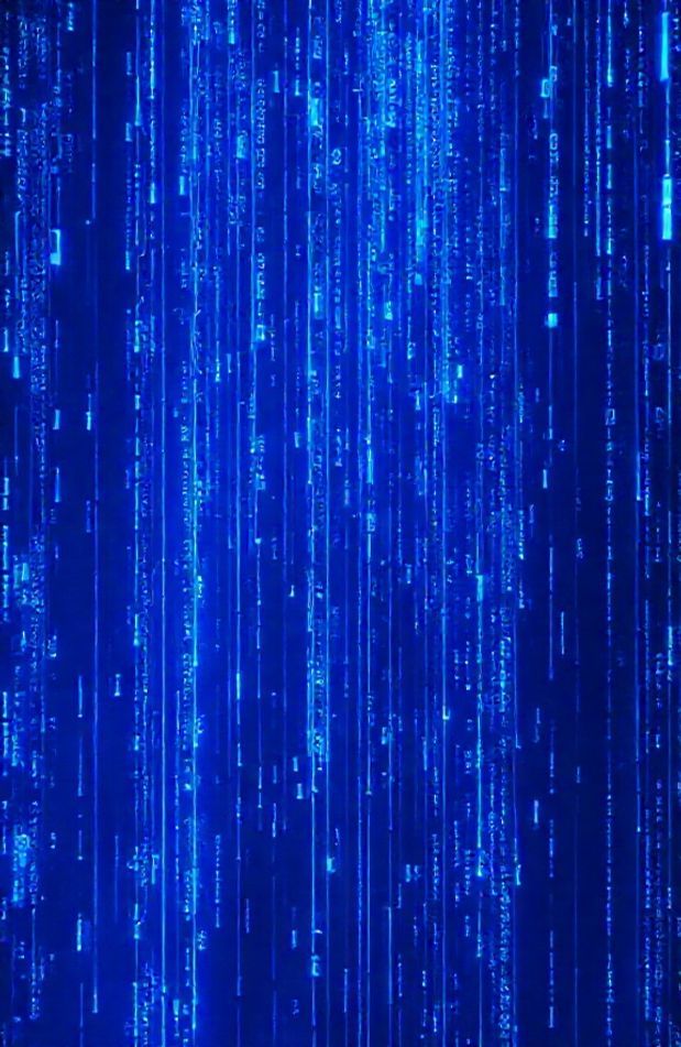 Blue Matrix Code Wallpaper Live