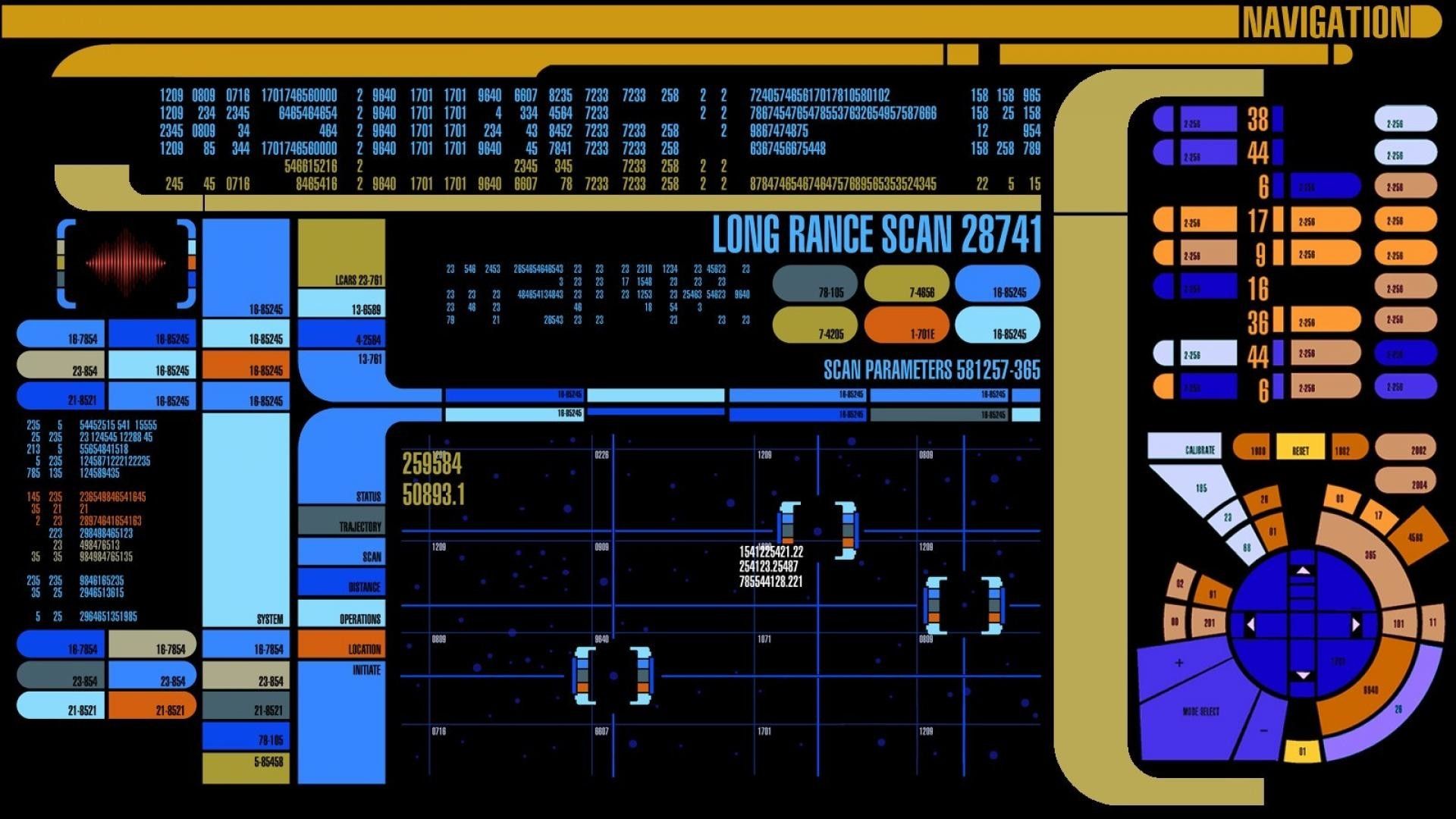 Star Trek Console Wallpaper Top