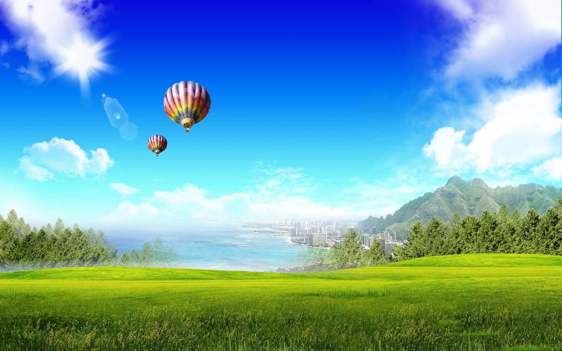 Summer Fantasy Landscape For Desktop Wallpaper HD