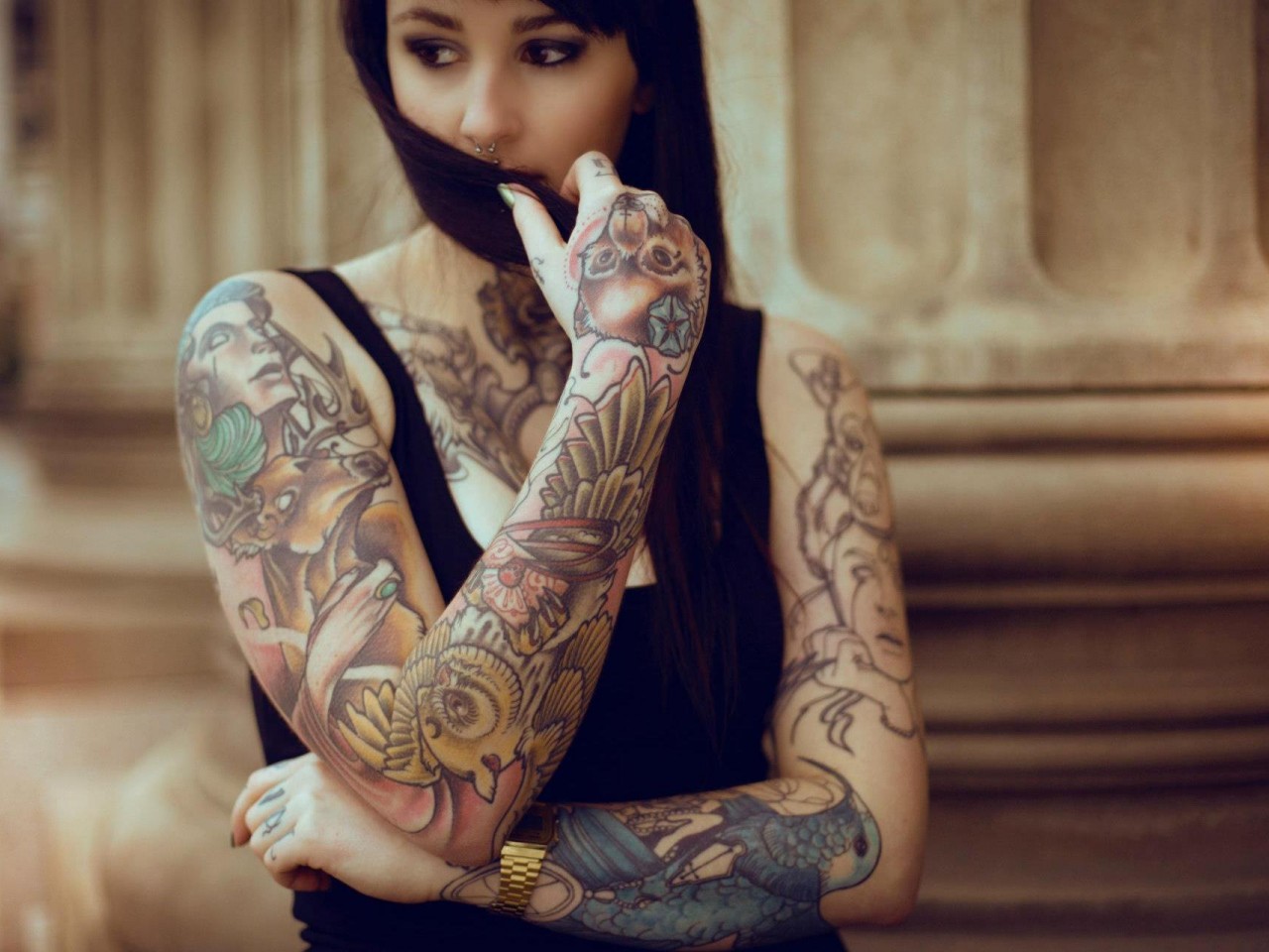 Girls With Tattoos Widescreen Wallpaper HD And Make Your Desktop Cool
