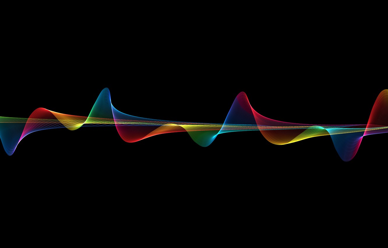 Wallpaper Color Rainbow Waveform Image For Desktop Section