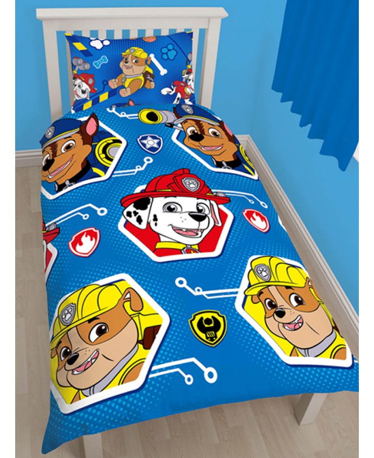 Paw Patrol Single Duvet Cover And Pillowcase Set