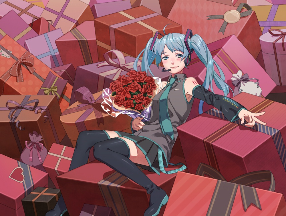 Vocaloid Hatsune Miku Valentine S Day Anime Wallpaper
