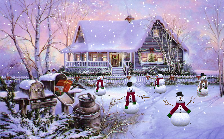 Animated Snowman Screensavers Holiday Screensaver