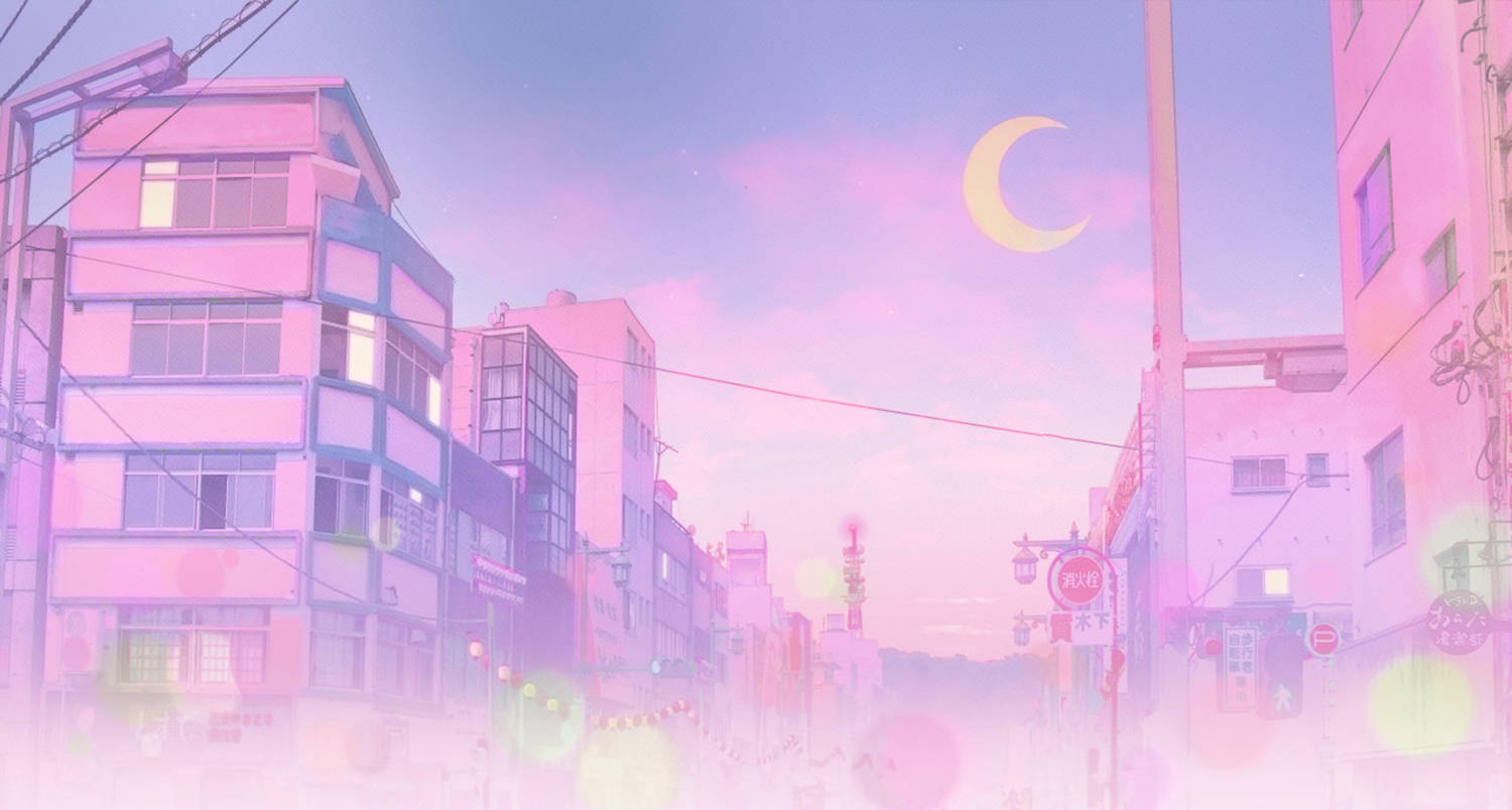 Pink Anime Aesthetic Wallpaper