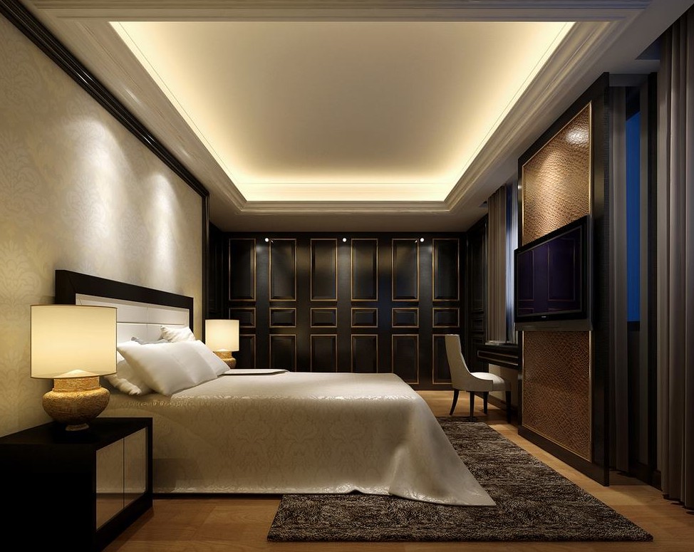 Modern Elegant Bedroom Interior 3d Design House