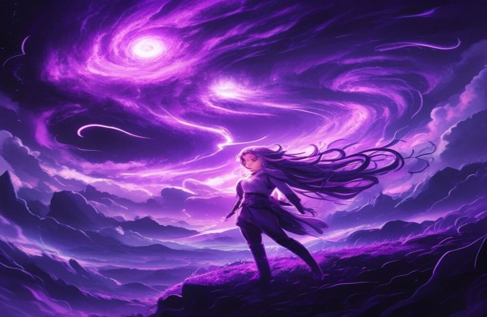 Cool Anime Purple Wallpaper