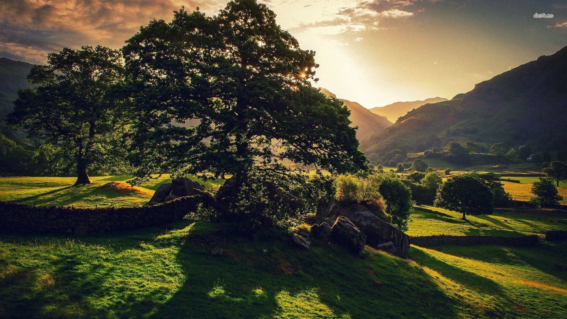 Great Langdale In The Lake District National Park Wallpaper