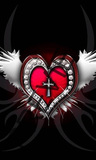Hearts With Wings Wallpaper Heart