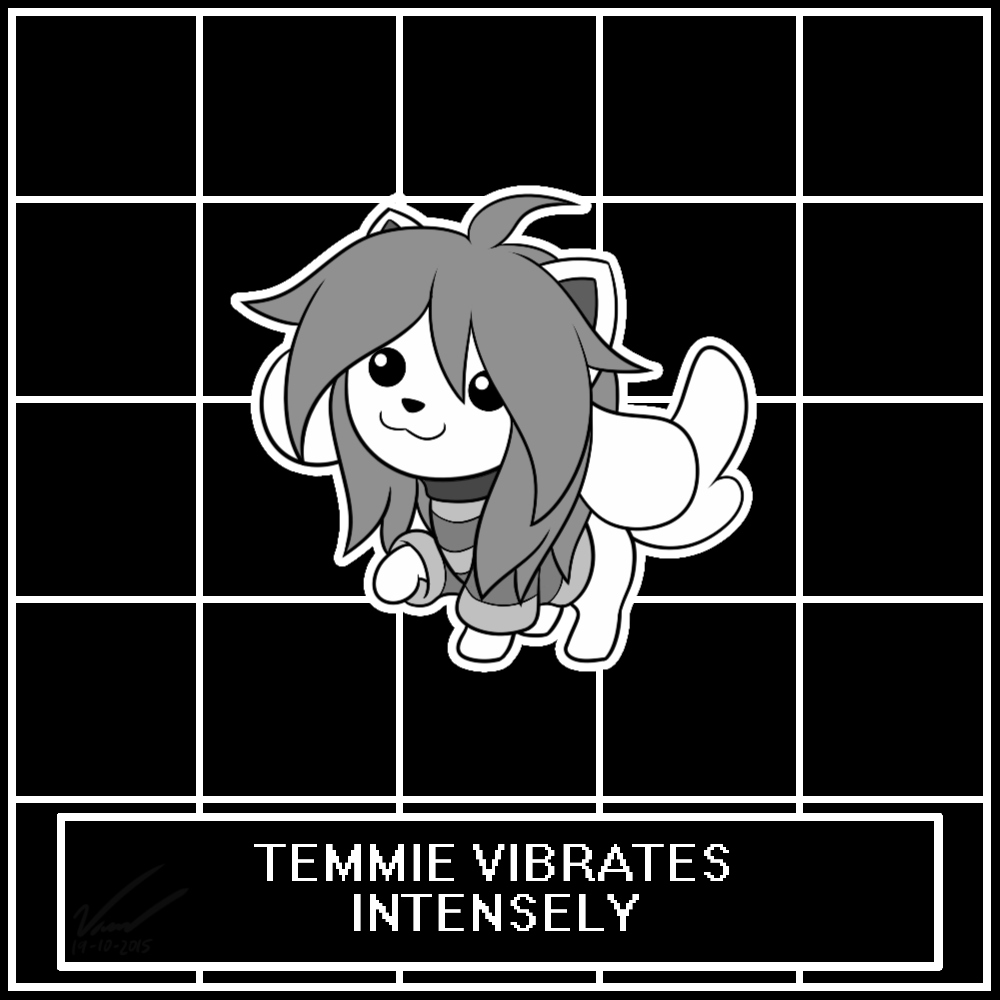 Temmie Intensely Vibrates And Spins By Symbianl