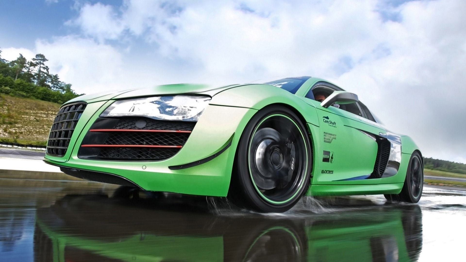 Audi R8 Wallpaper 1080p Green HD Cars