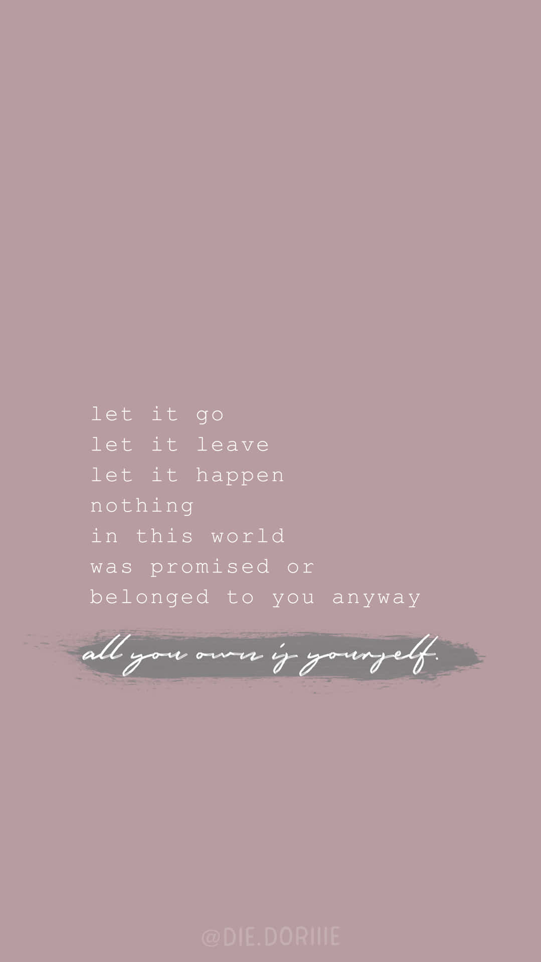 Let Go Wallpaper